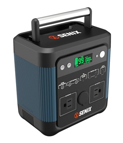 Portable Power Station 518Wh Lithium Battery 120V 600W Pure Sine Wave AC Outlets USB-A/C Car Charger LED Light J7135