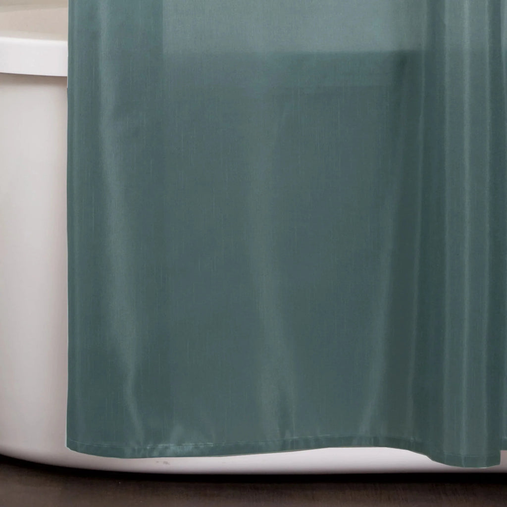 Cocoa Flower Floral Shower Curtain, 72x72, Blue/Brown Z5524