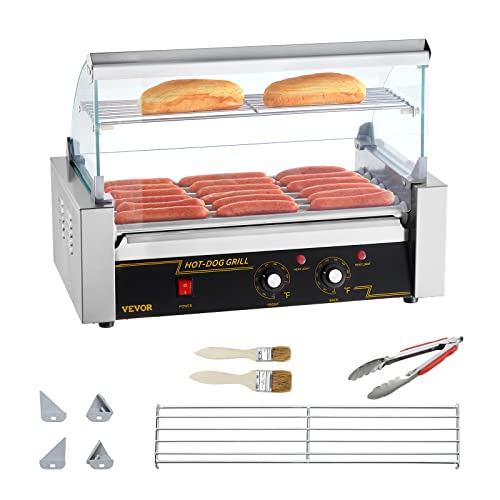 12 Hot Dog Capacity 5 Rollers Stainless Steel Hot Dog Roller M439