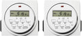 White 2 Pack Digital Programmable Electric Timer N487
