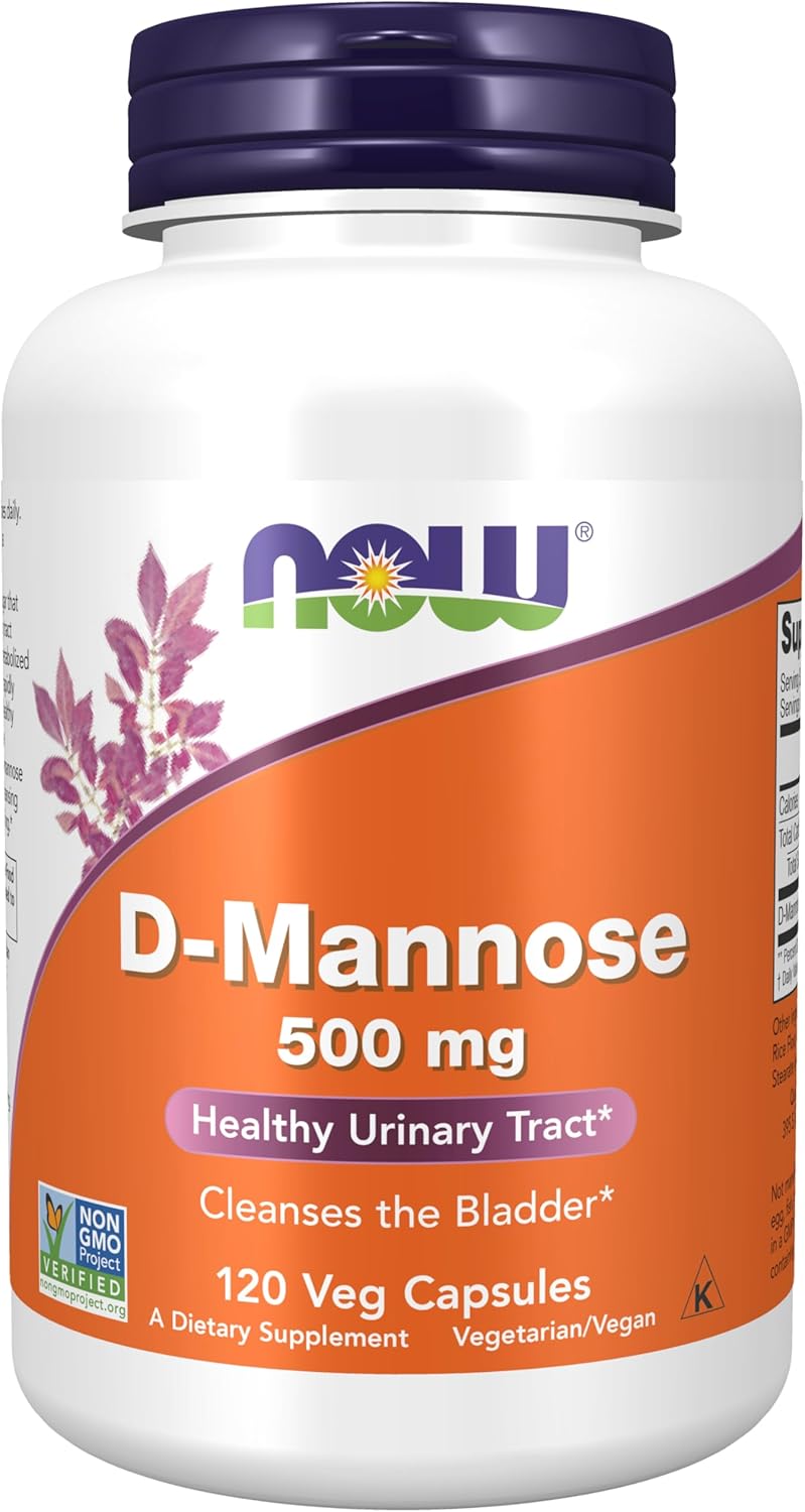 D-Mannose 500 mg, 120 Veg Capsules C837