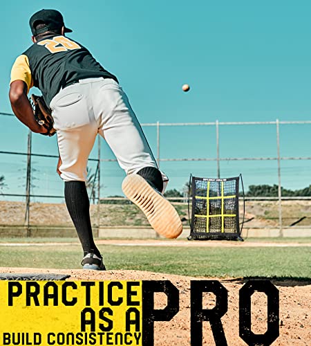 Pitching Net with Strike Zone Baseball Softball Training Equipment Q371