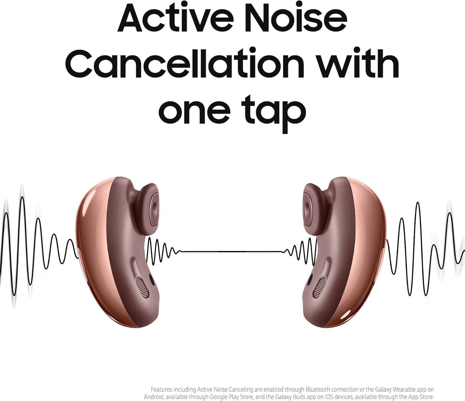 Mystic Red True Wireless Earbuds with Active Noise Cancelling and Charging Case E869