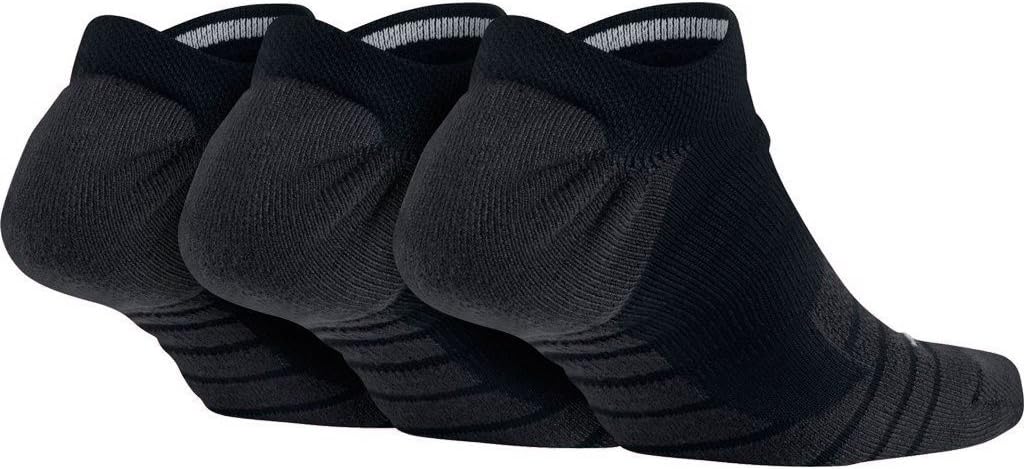 Black No-Show Training Socks (3 Pair) (Medium) S813442