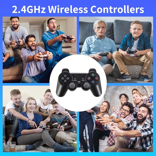 Wireless Retro Game Console Stick with 2.4G Wireless Controllers, 64GB H19681