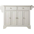 White Granite Top Full Size Kitchen Island Cart J3191