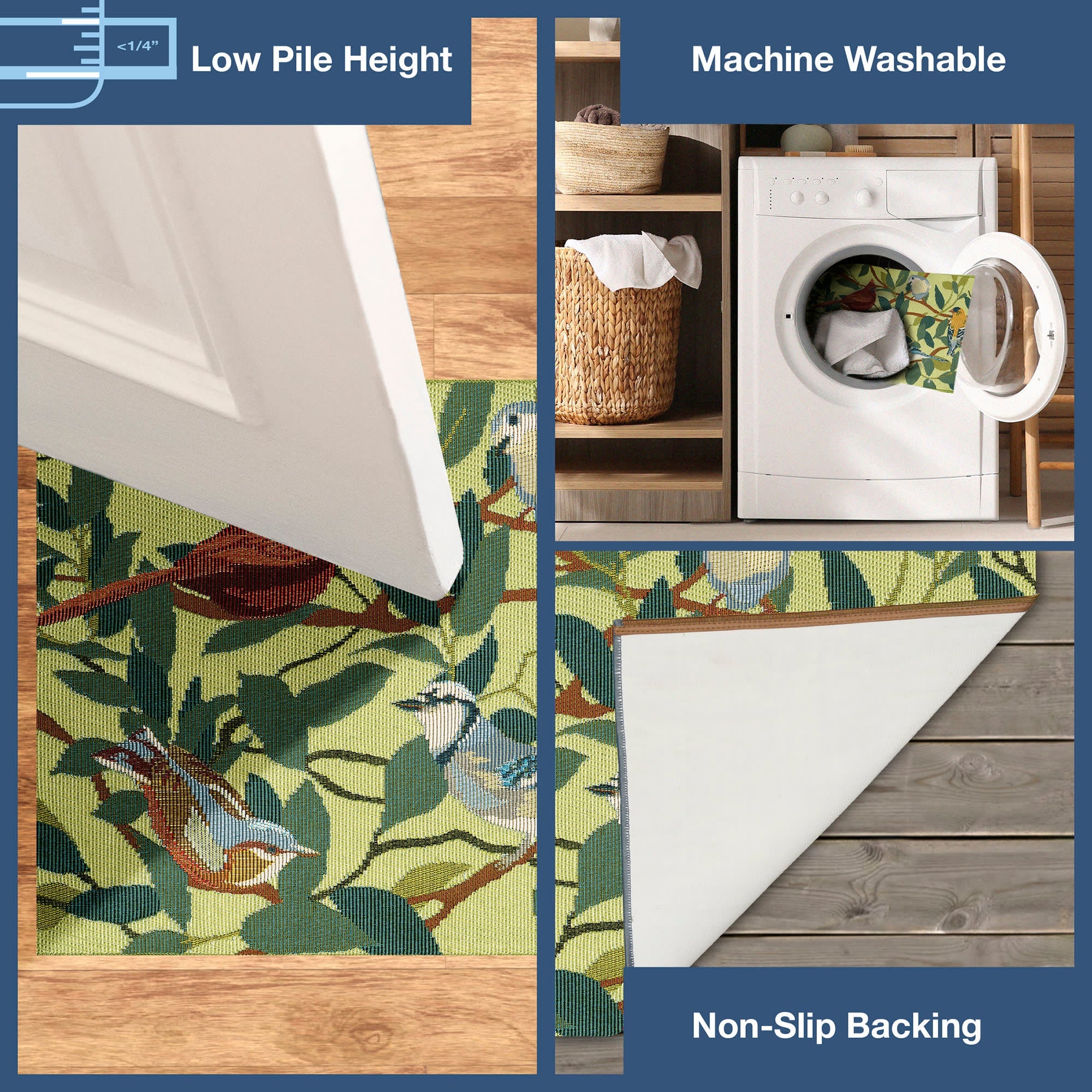 Esencia Birds Of A Feather Indoor Outdoor Mat