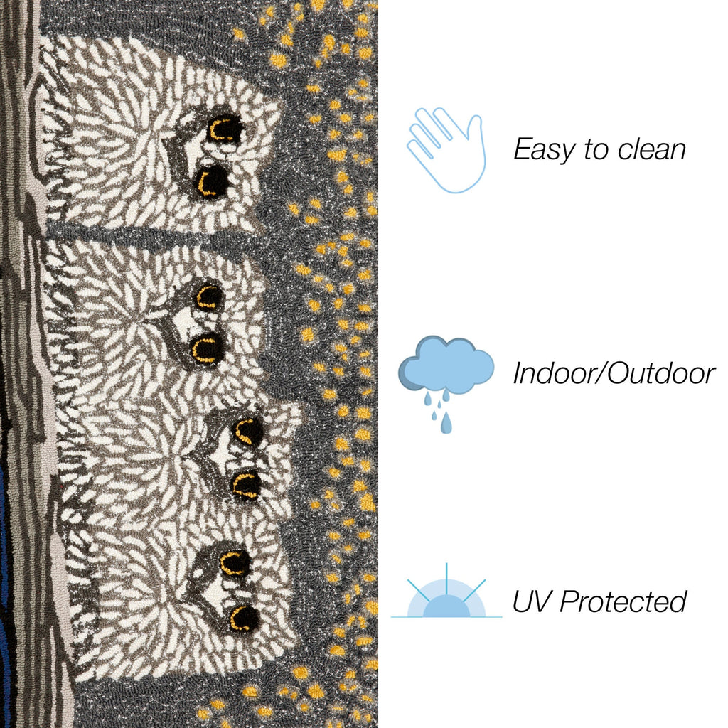 Frontporch Owls Indoor Outdoor Mat