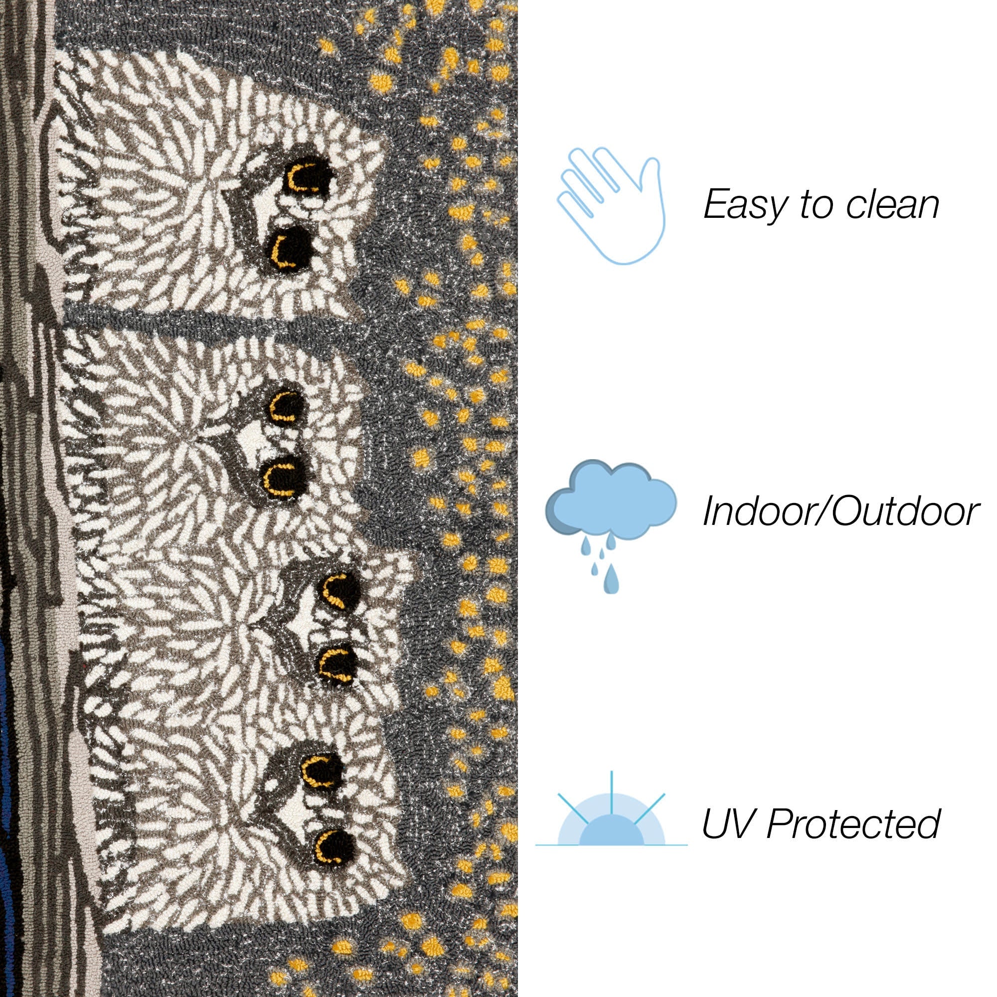 Frontporch Owls Indoor Outdoor Mat