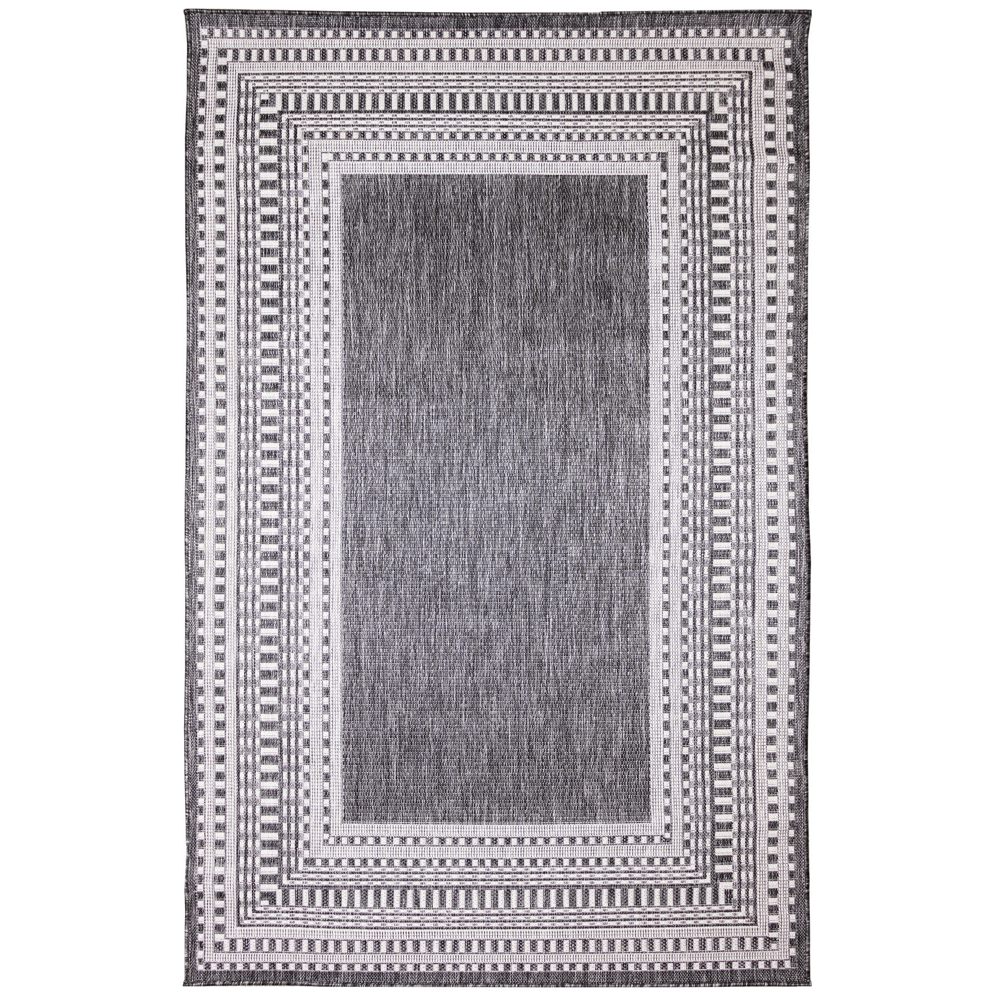 Malibu Etched Border Indoor Outdoor Area Rug