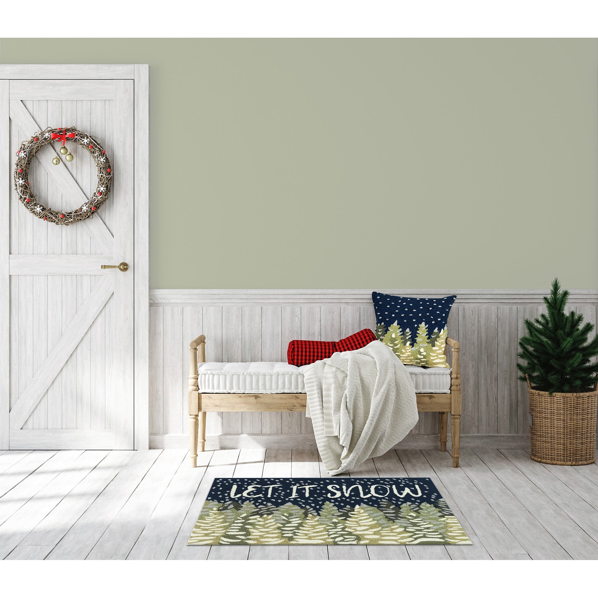 Frontporch Let It Snow Indoor Outdoor Mat