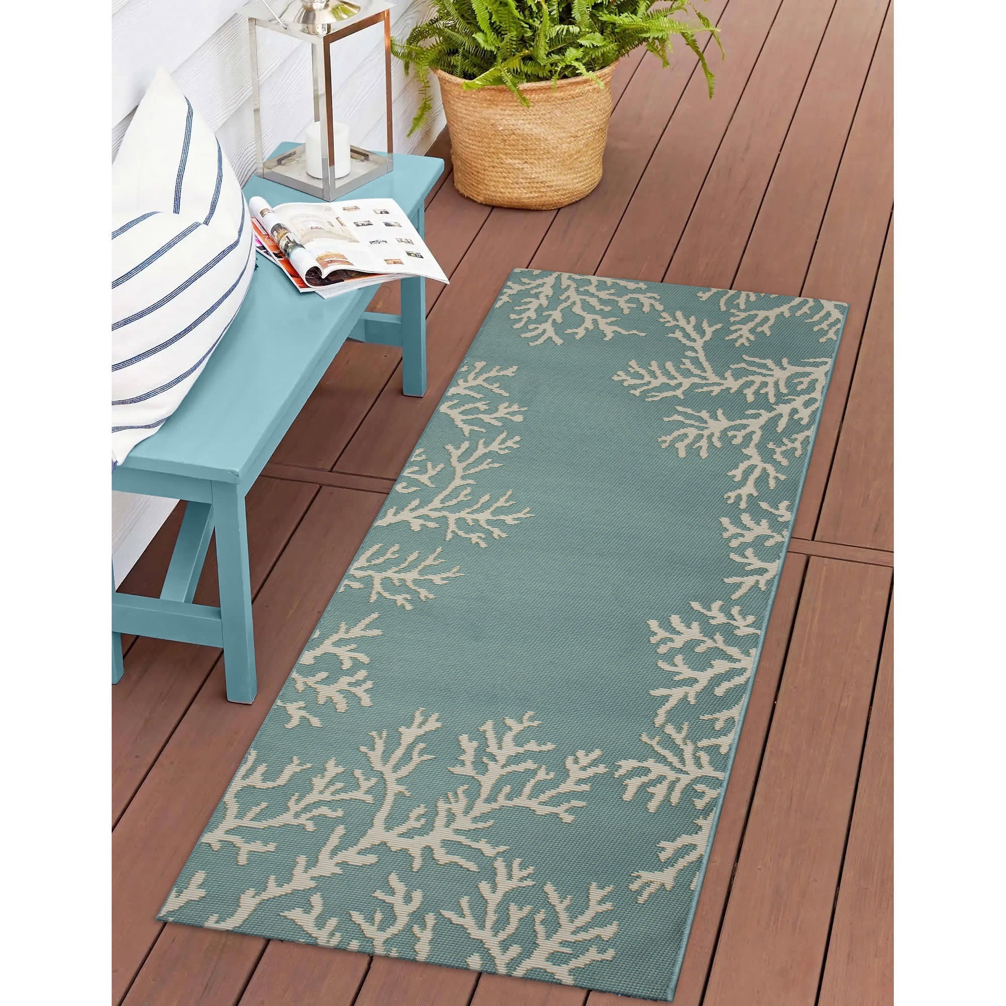 Esencia Coral Edge Indoor Outdoor Mat
