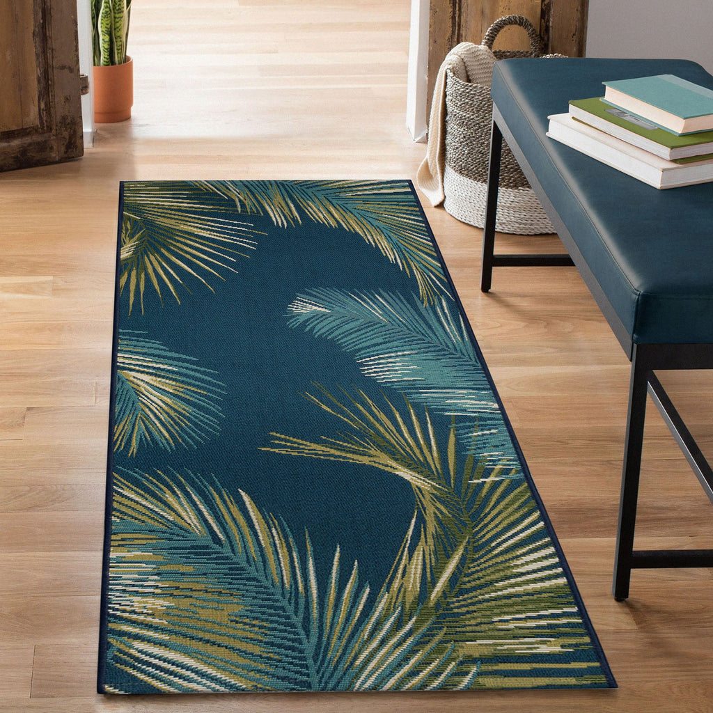 Esencia Palm Border Indoor Outdoor Mat