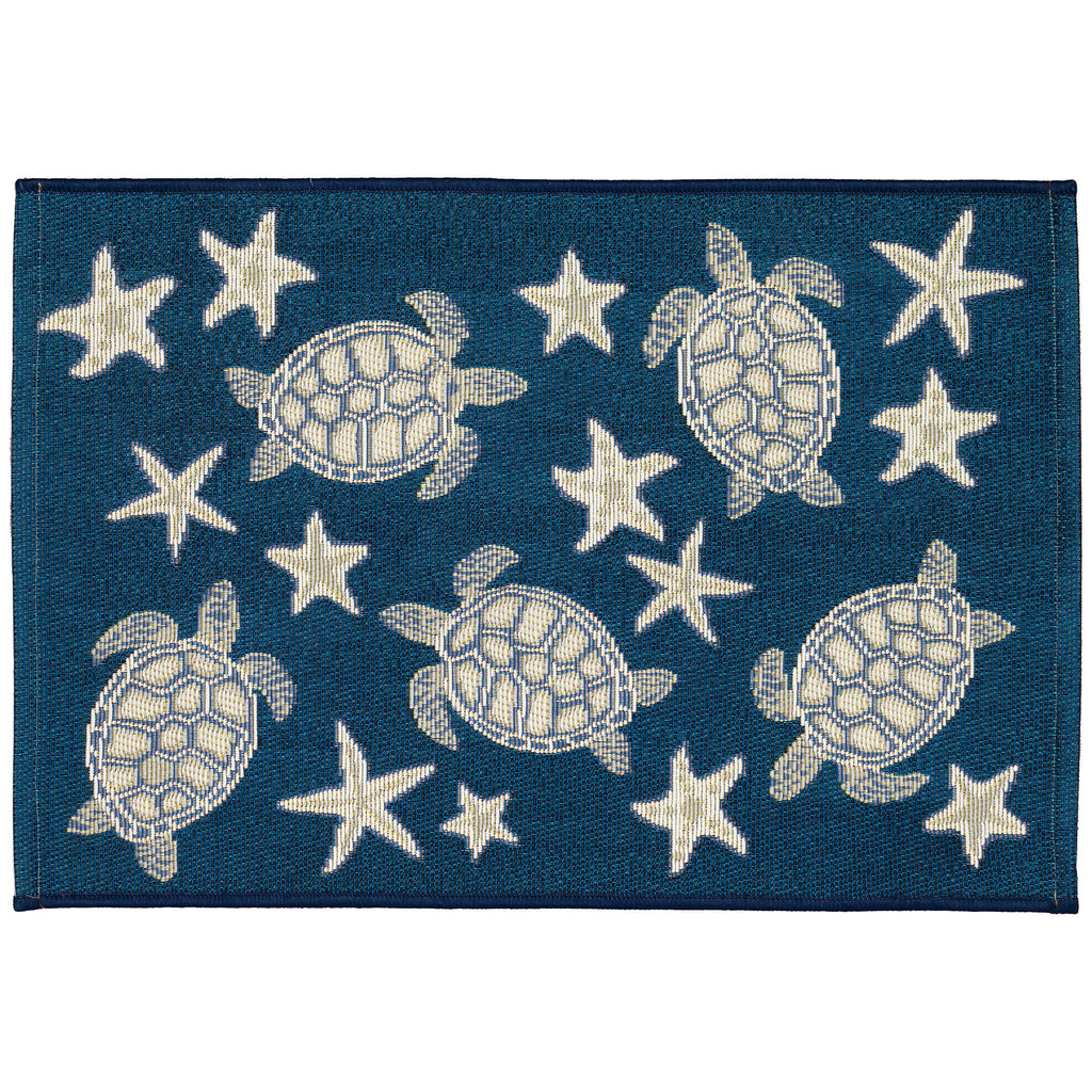 Esencia Turtle And Stars Indoor Outdoor Mat