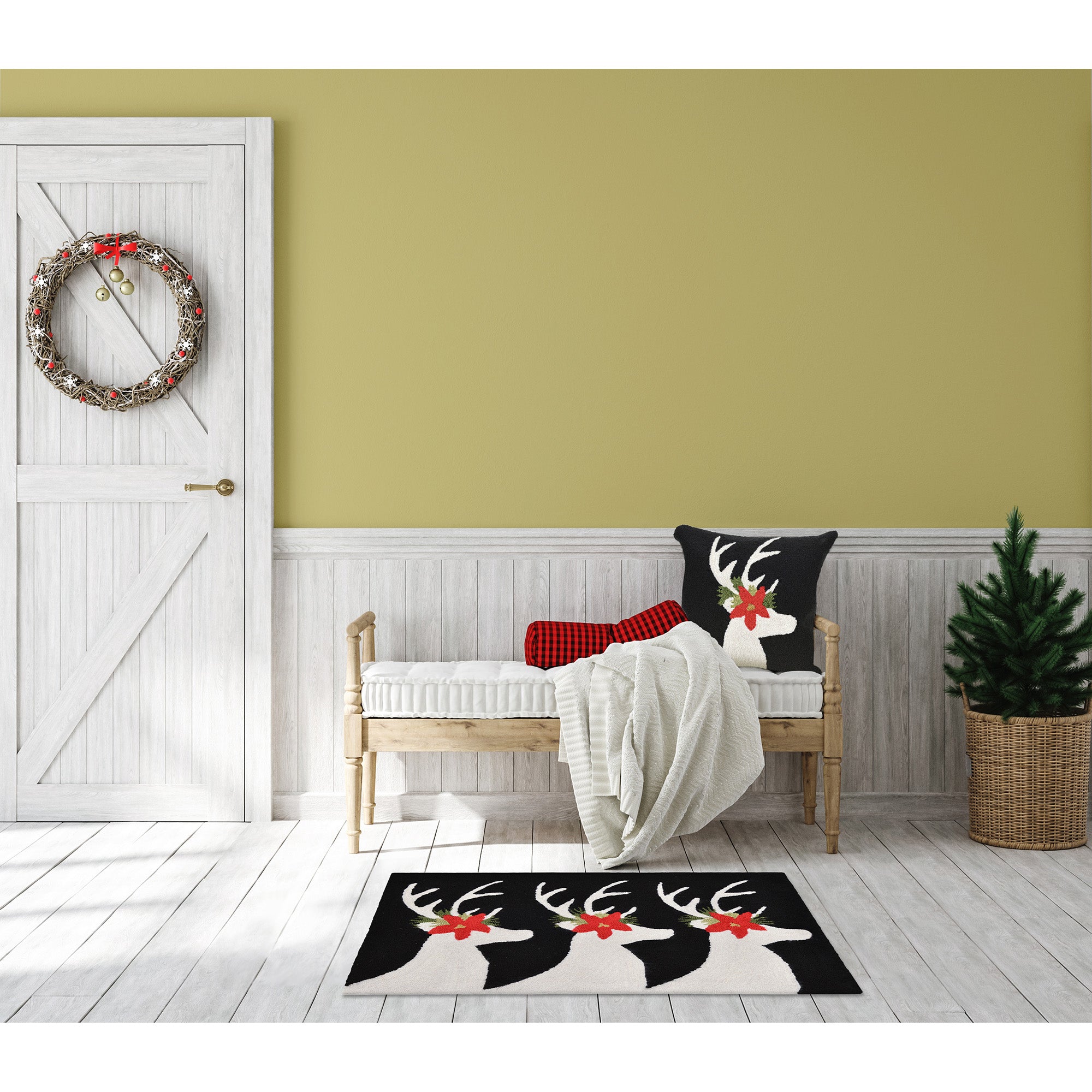 Frontporch Reindeer Indoor Outdoor Mat