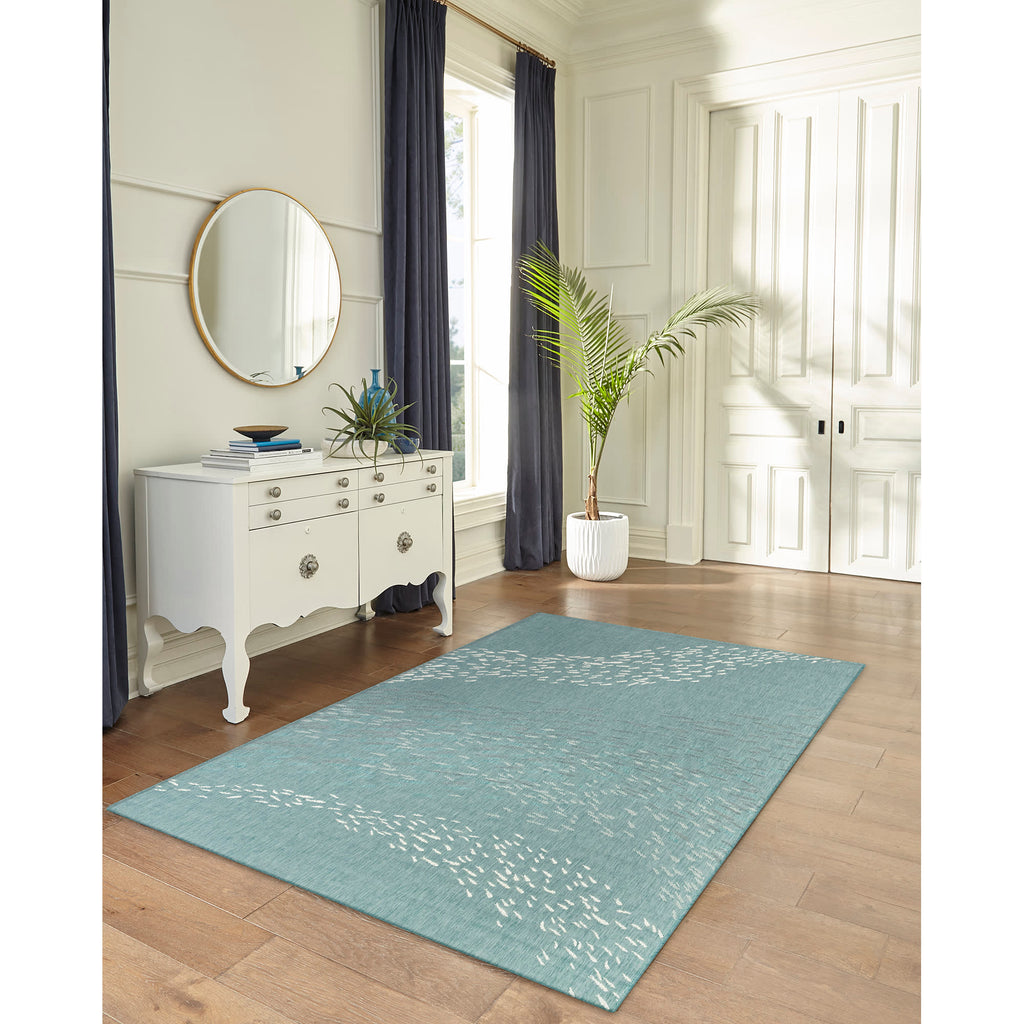 Carmel School Of Fish Indoor Outdoor Area Rug