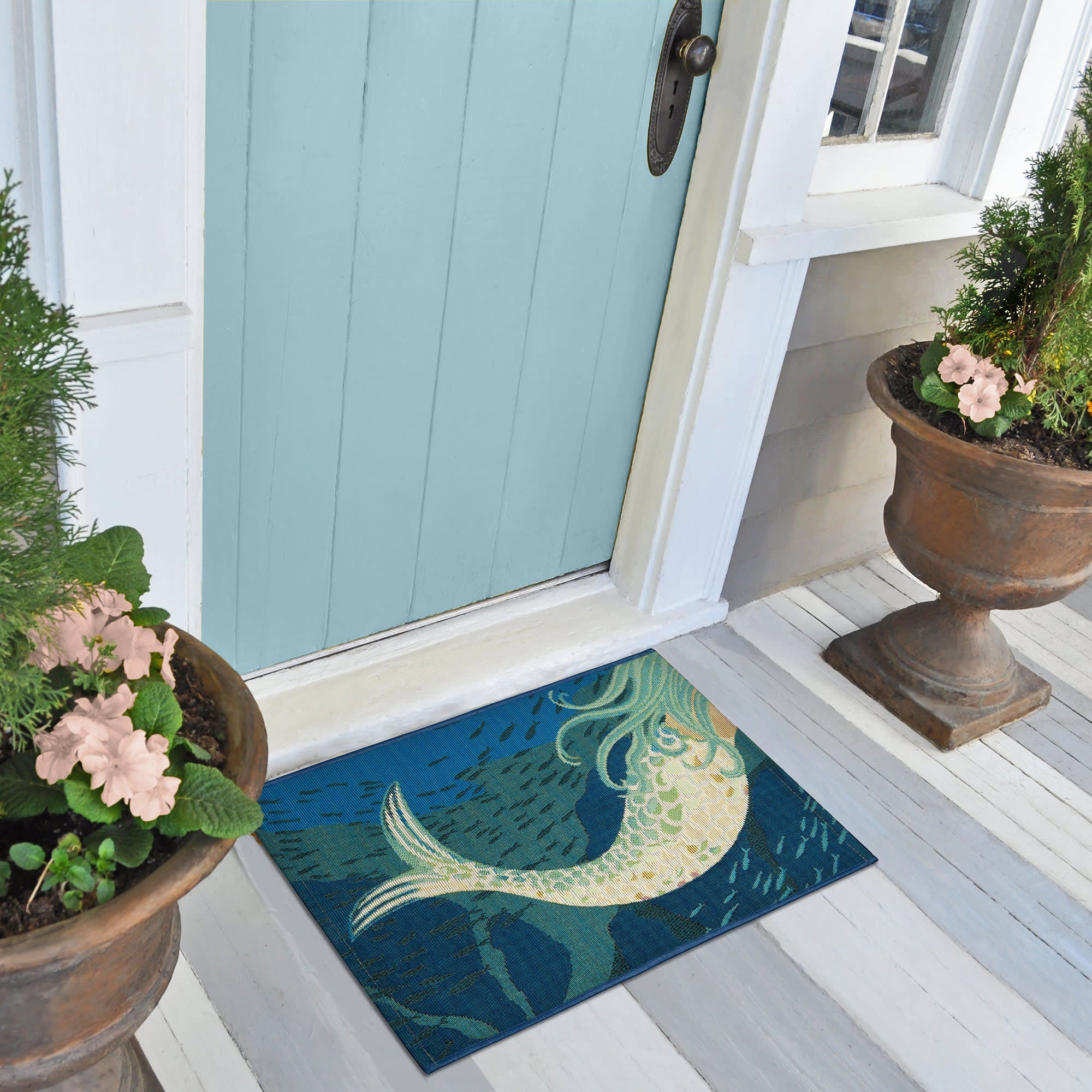 Esencia Mermaids Are Real Indoor Outdoor Mat