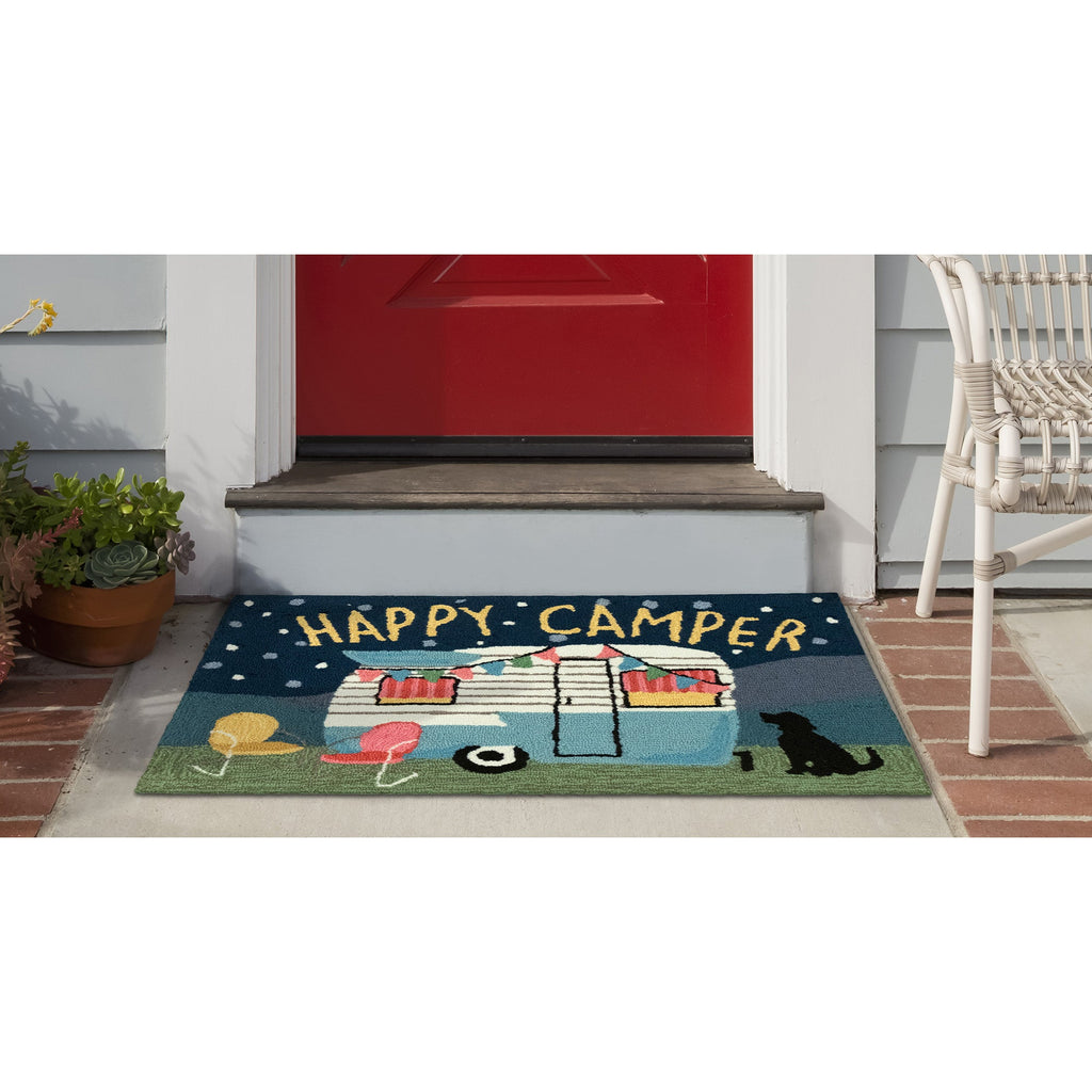Frontporch Happy Camper Indoor Outdoor Mat