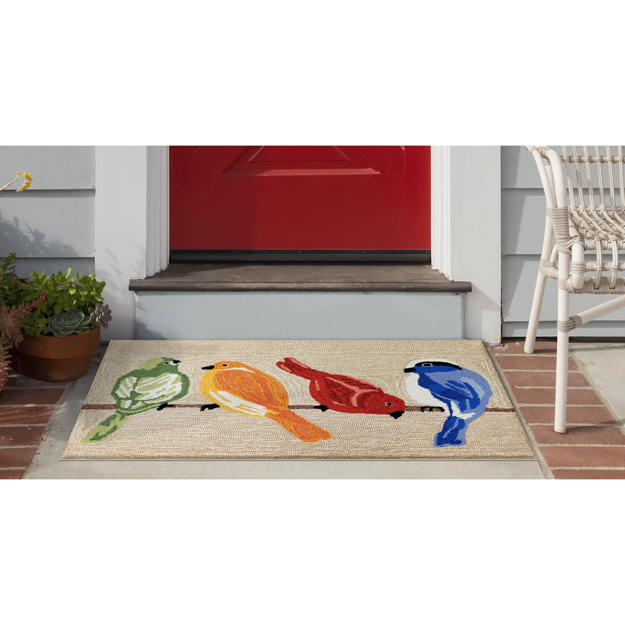 Frontporch Birds Indoor Outdoor Mat