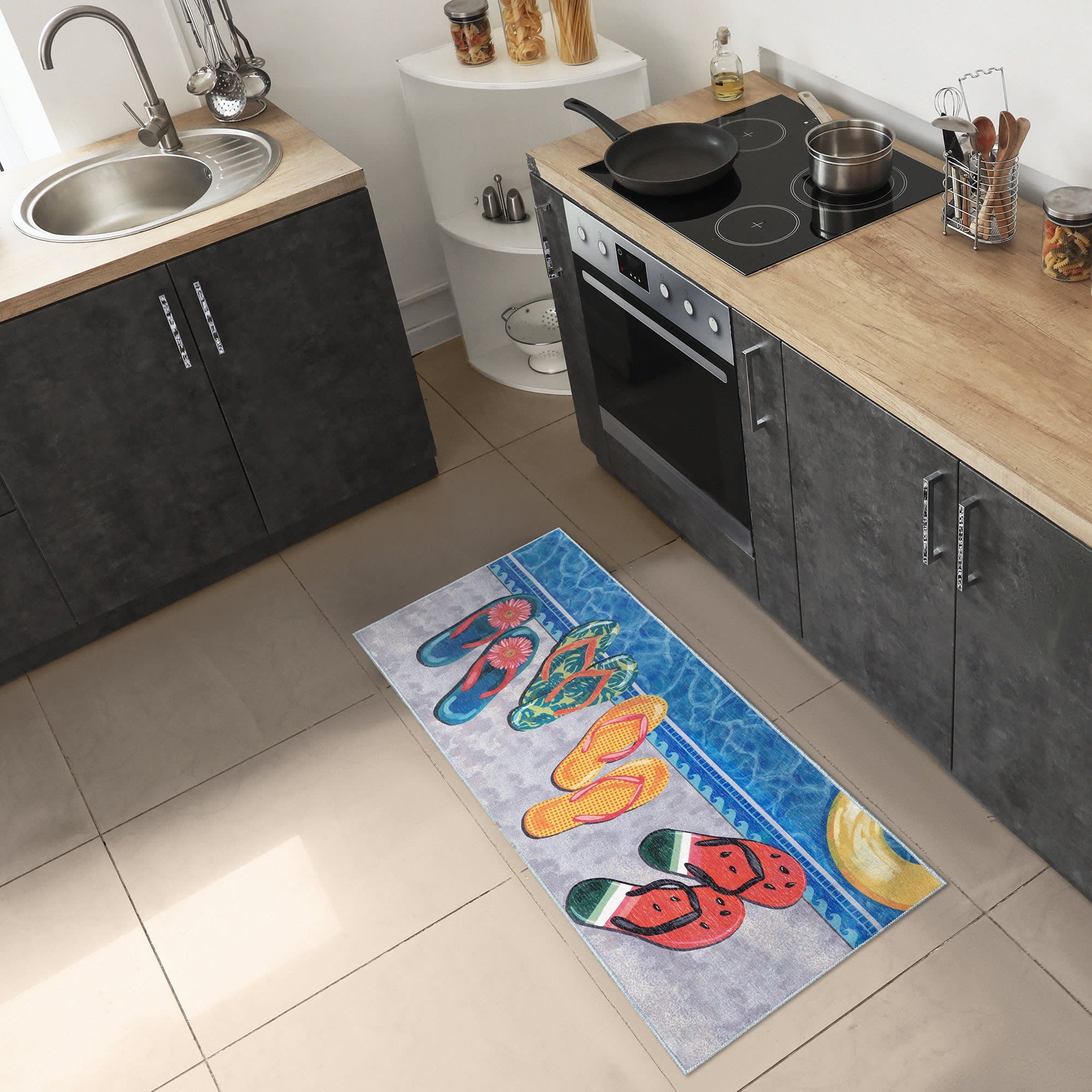 Impressions Poolside Flip Flops Indoor Mat
