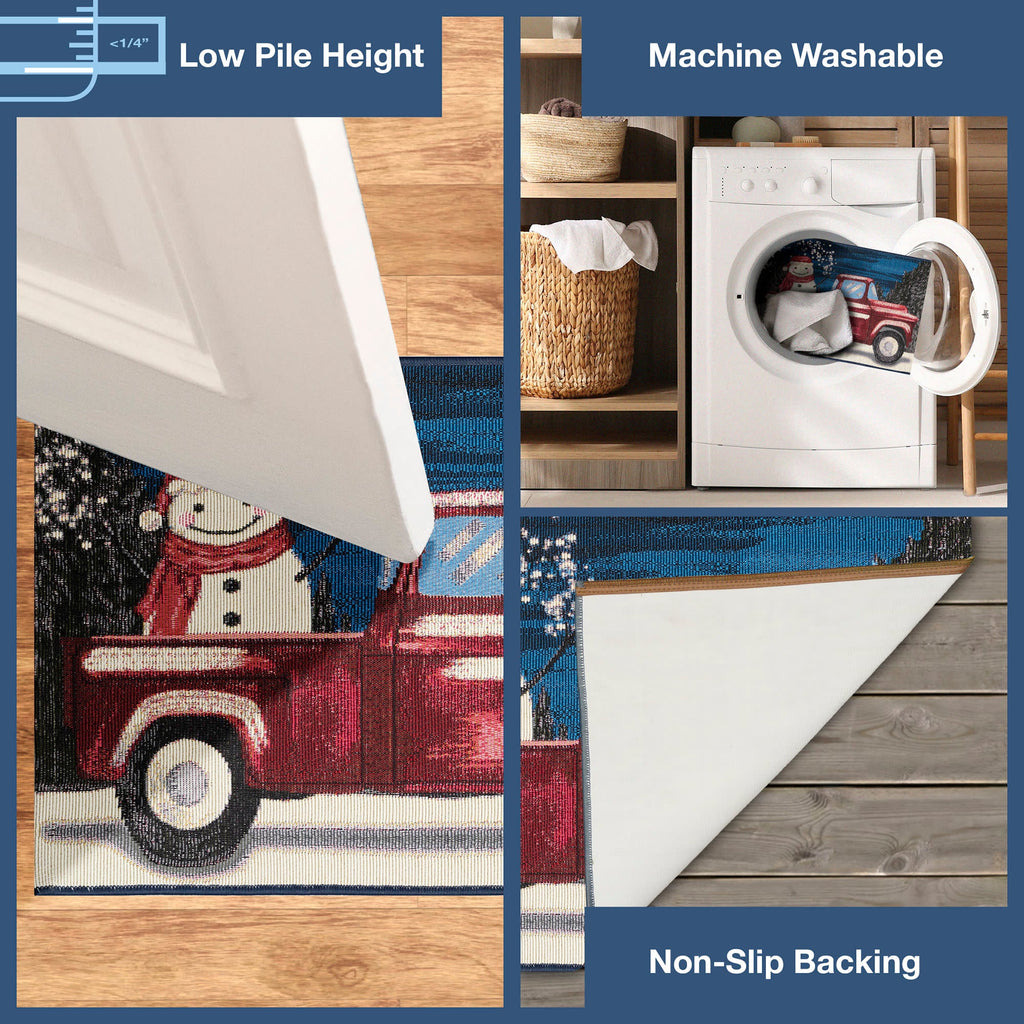 Esencia Truck Load Of Cheer Indoor Outdoor Mat
