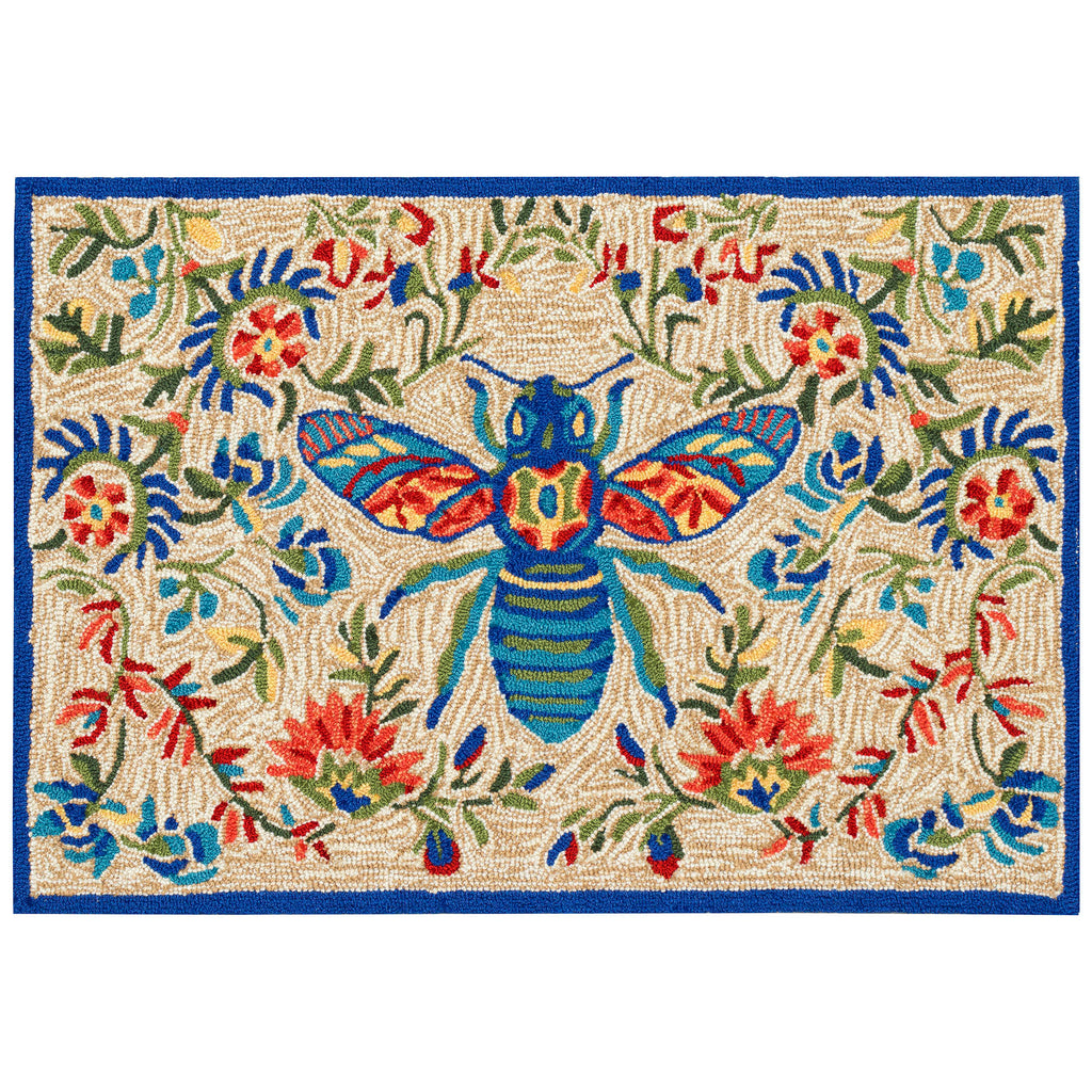 Frontporch Flora Bee Indoor Outdoor Mat