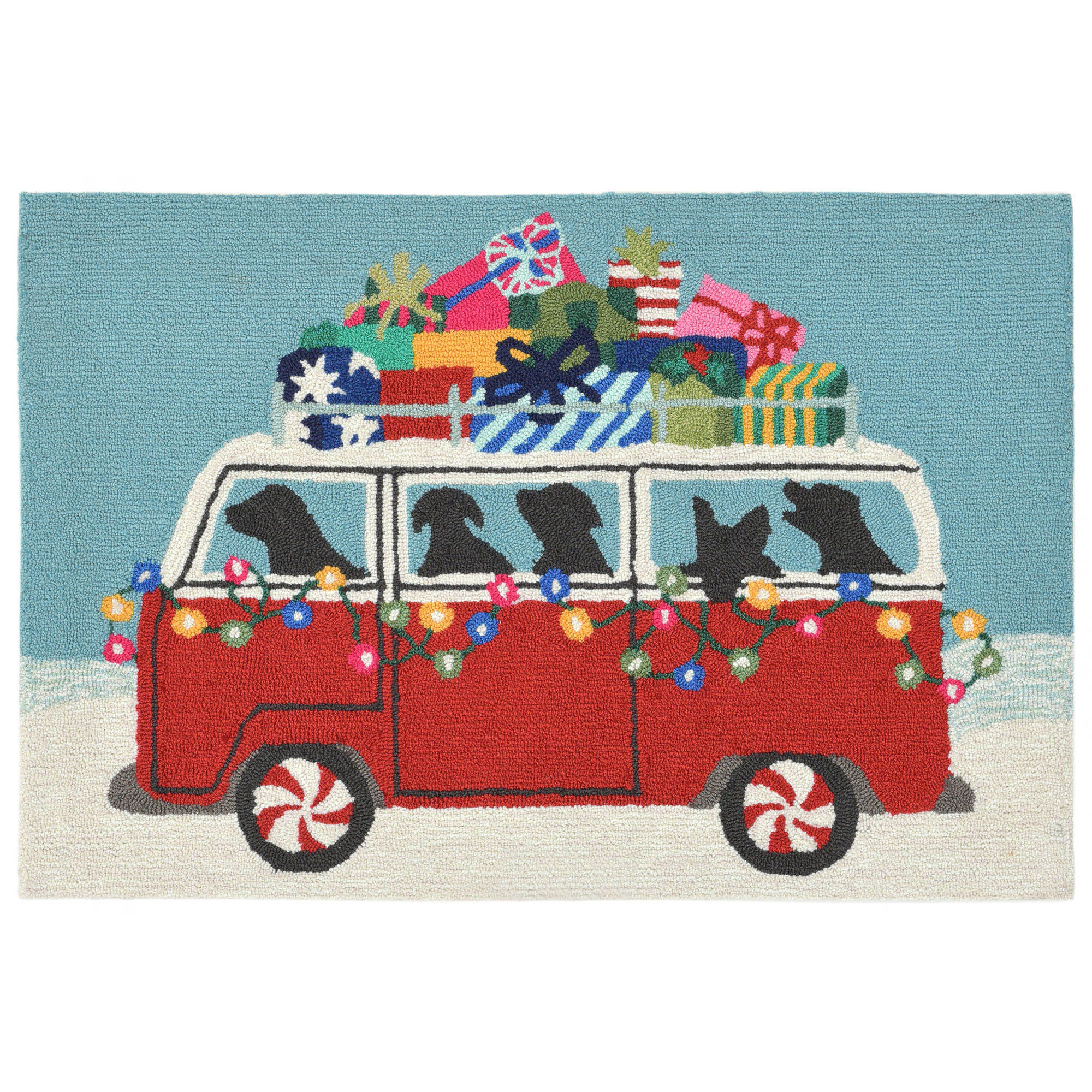 Frontporch Happy Howlidays Indoor Outdoor Mat