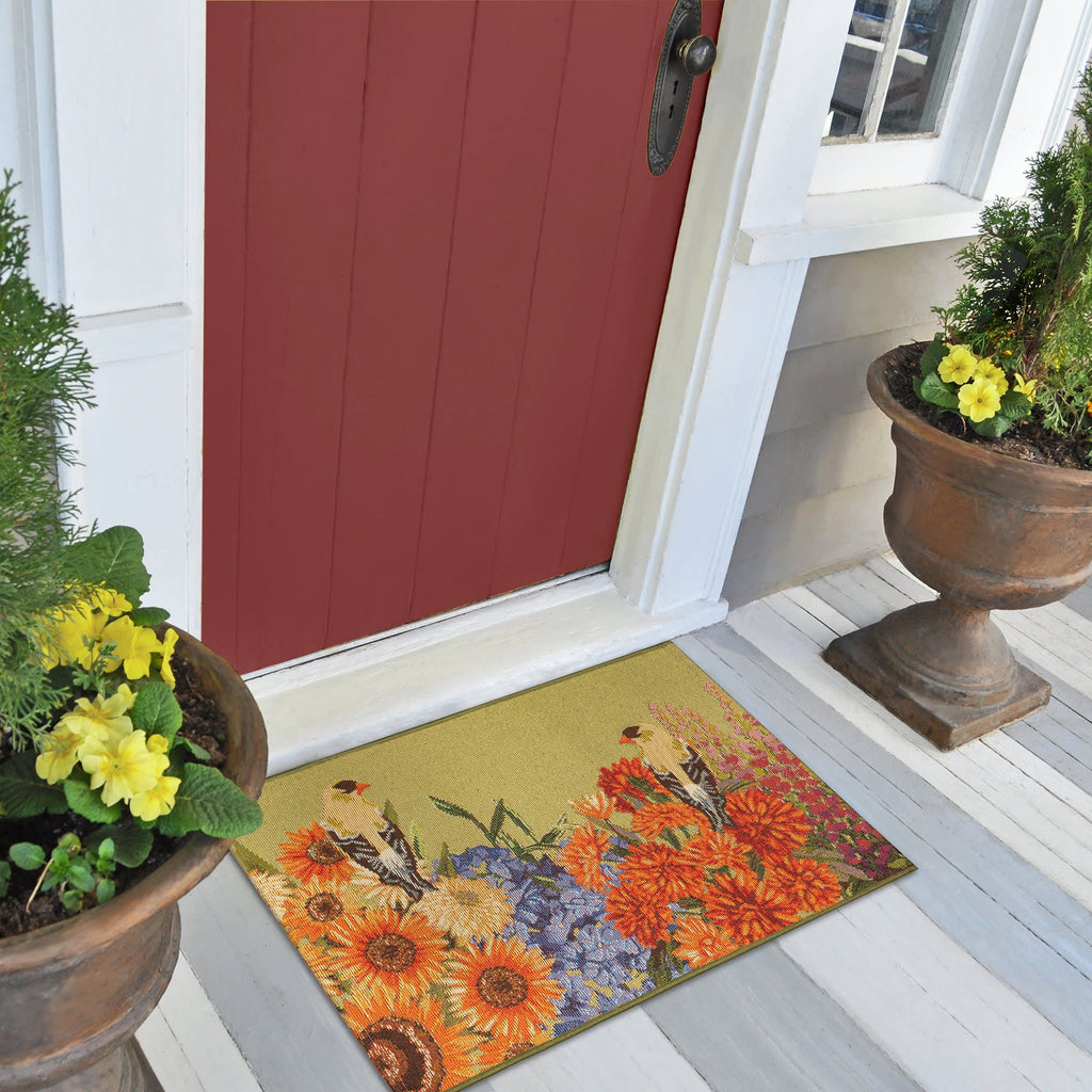 Esencia Garden Birds Indoor Outdoor Mat
