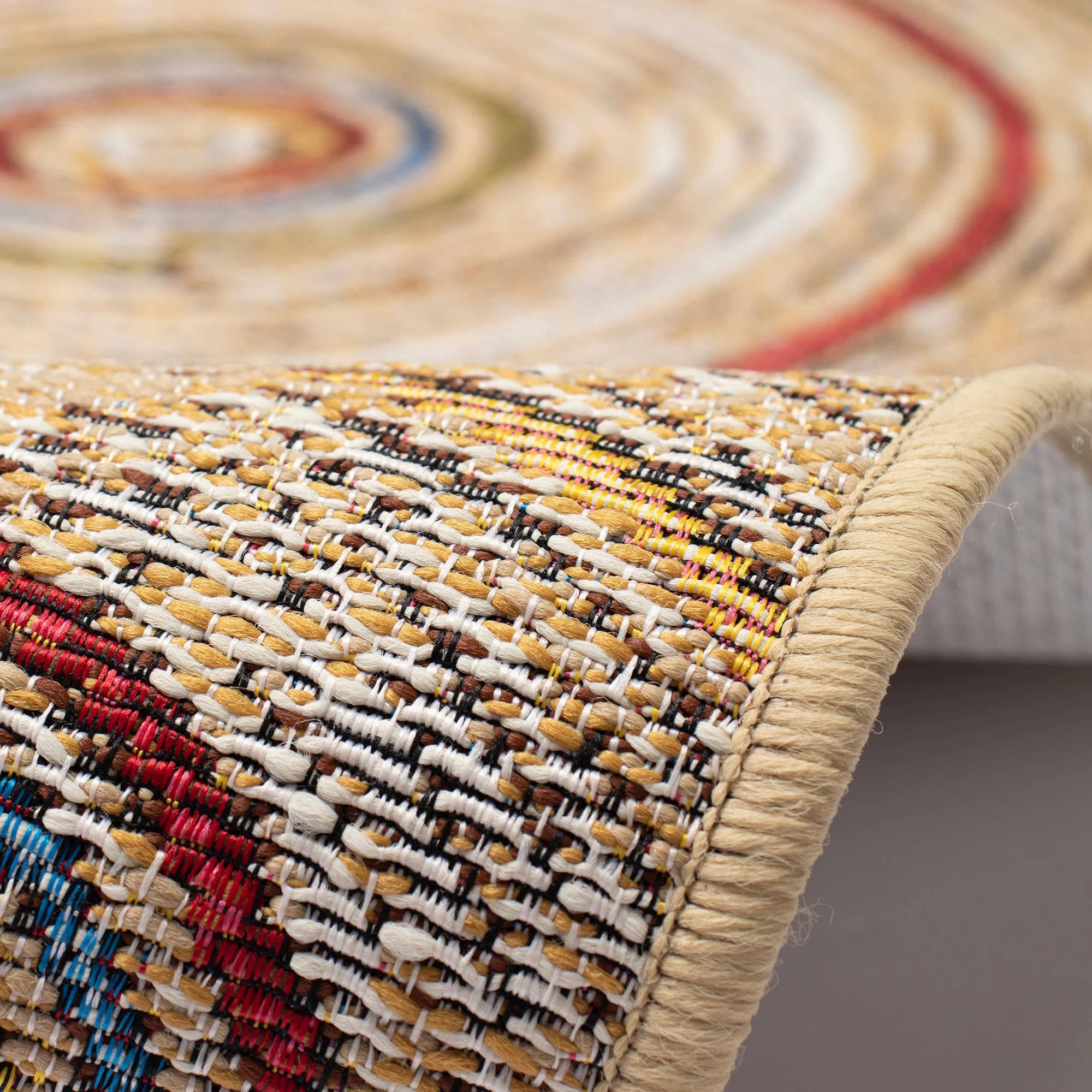 Esencia Basket Circles Indoor Outdoor Mat