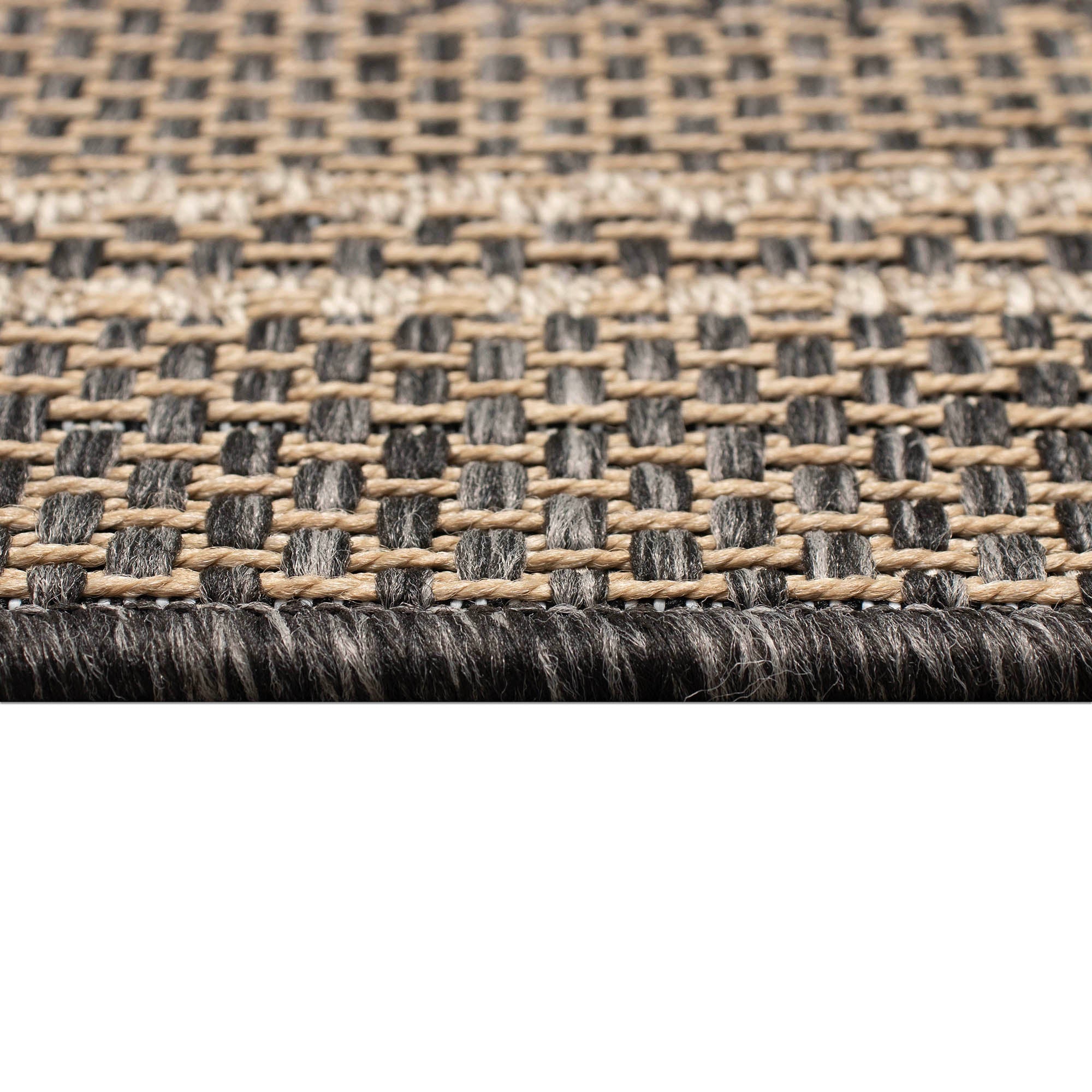 Monaco Multi Border Indoor Outdoor Area Rug