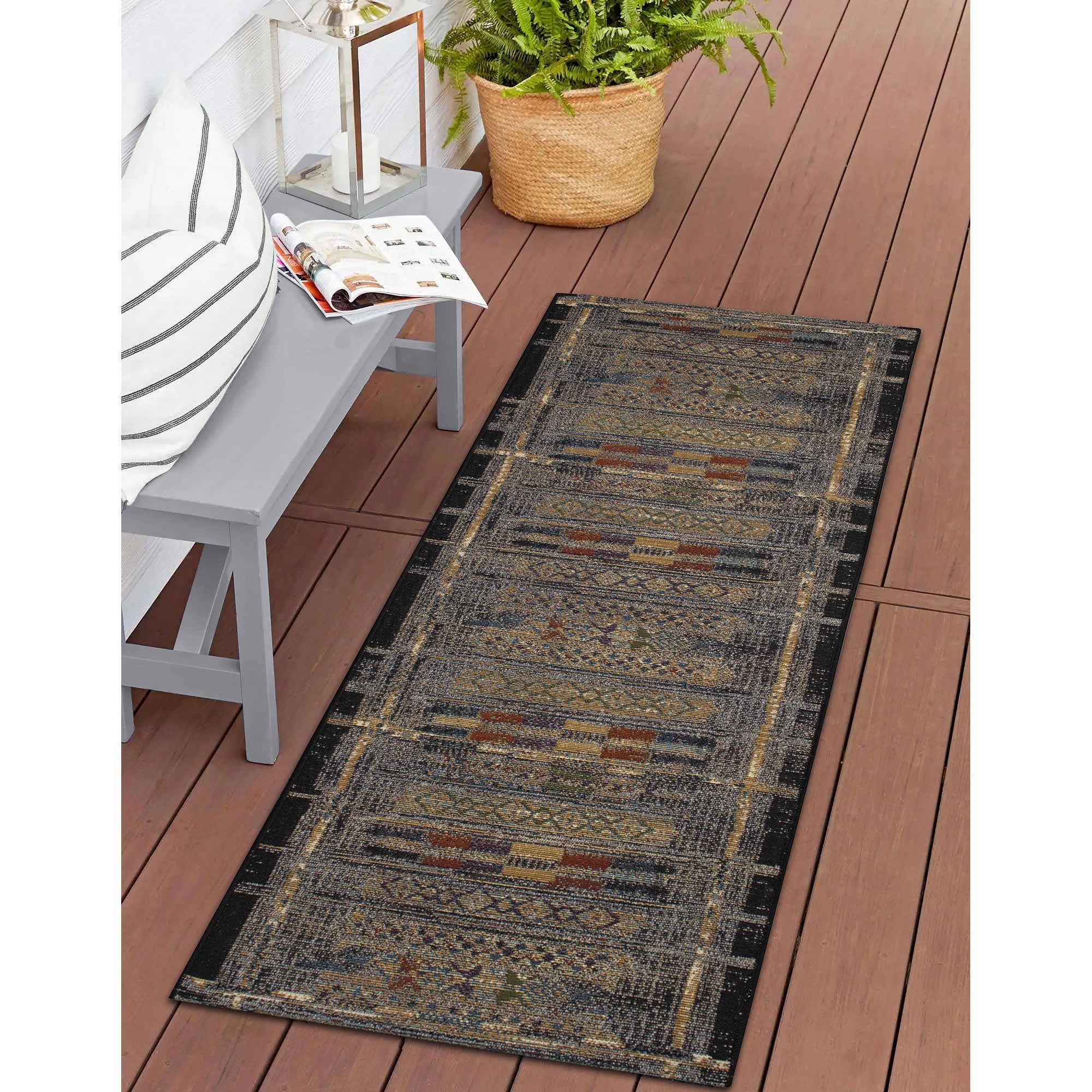 Esencia Tribal Stripe Indoor Outdoor Mat