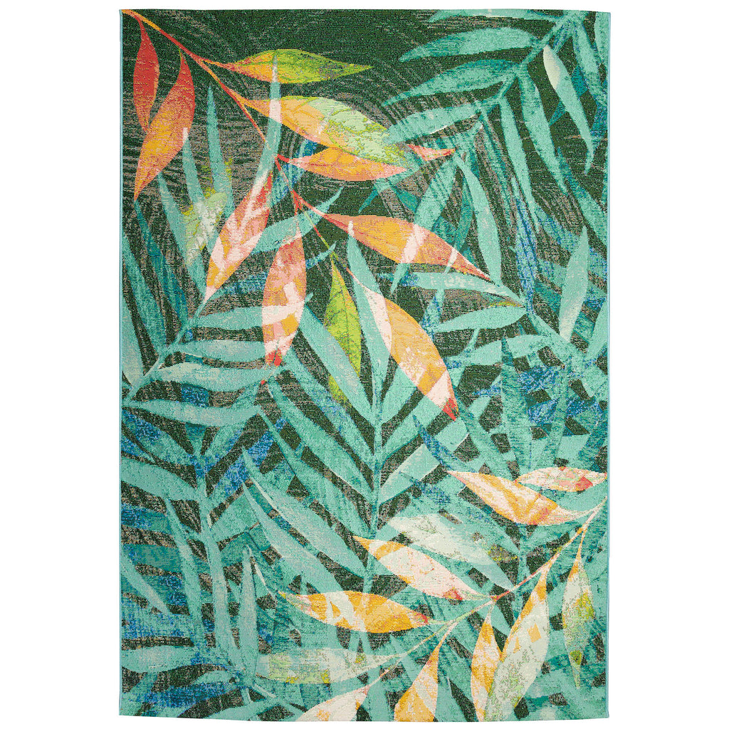 Marina Leaves Indoor Outdoor Area Rug