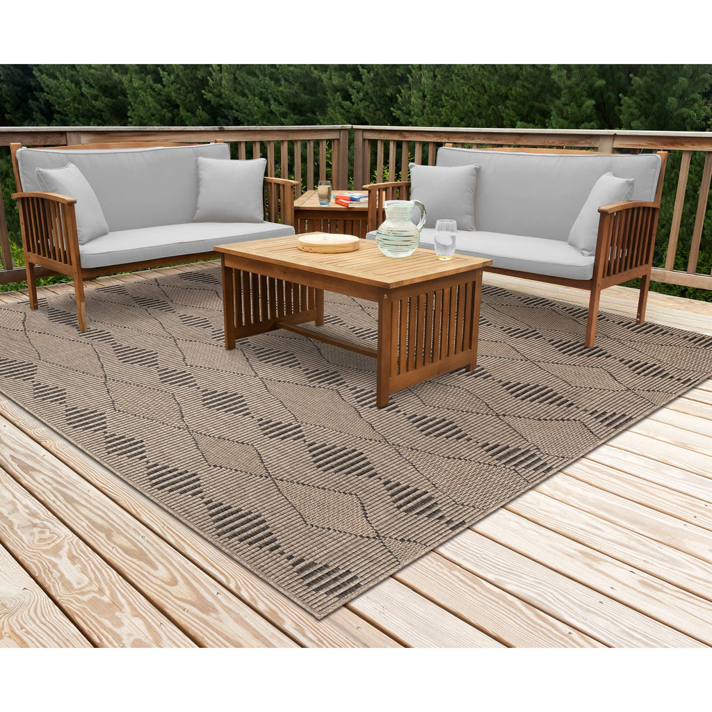 Monaco Diamonds Indoor Outdoor Area Rug