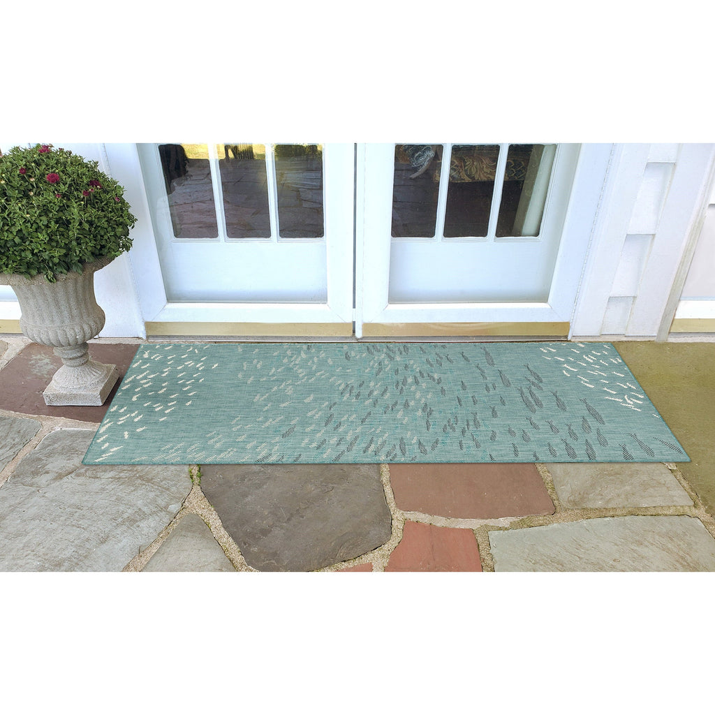 Carmel School Of Fish Indoor Outdoor Area Rug