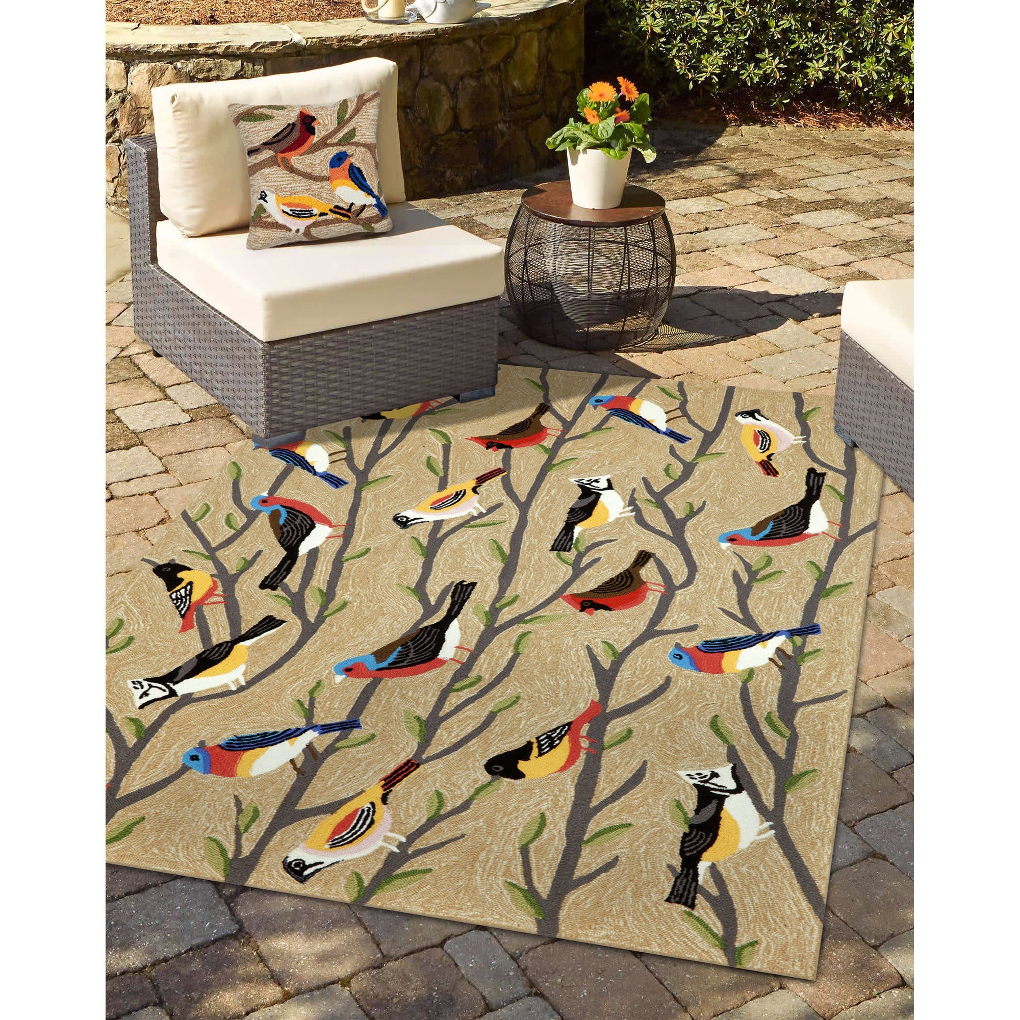 Frontporch Birds Indoor Outdoor Mat
