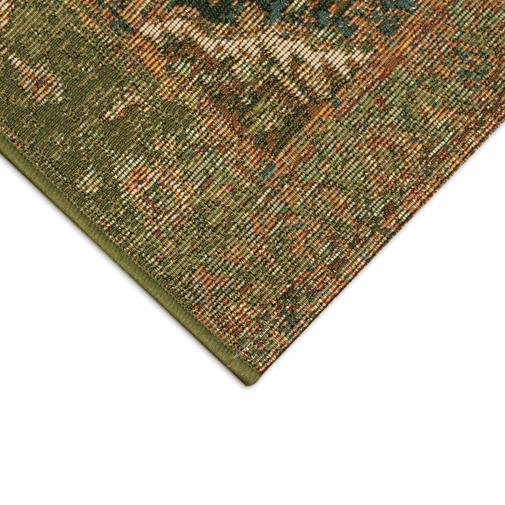 Esencia Heriz Indoor Outdoor Mat with Non-Skid Backing