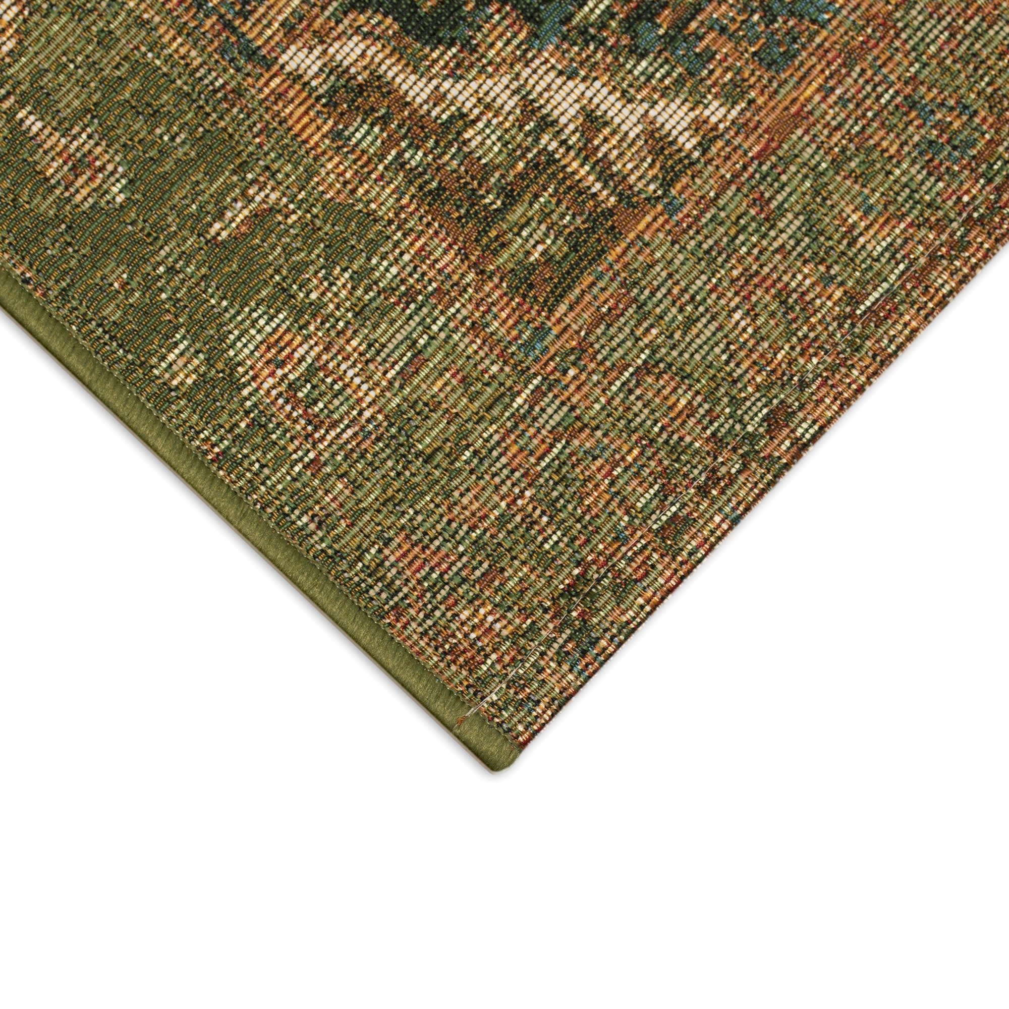 Esencia Heriz Indoor Outdoor Mat with Non-Skid Backing