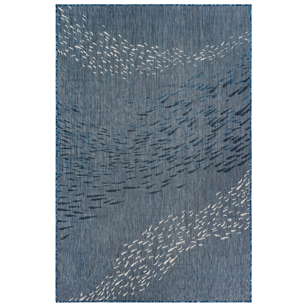 Carmel School Of Fish Indoor Outdoor Area Rug