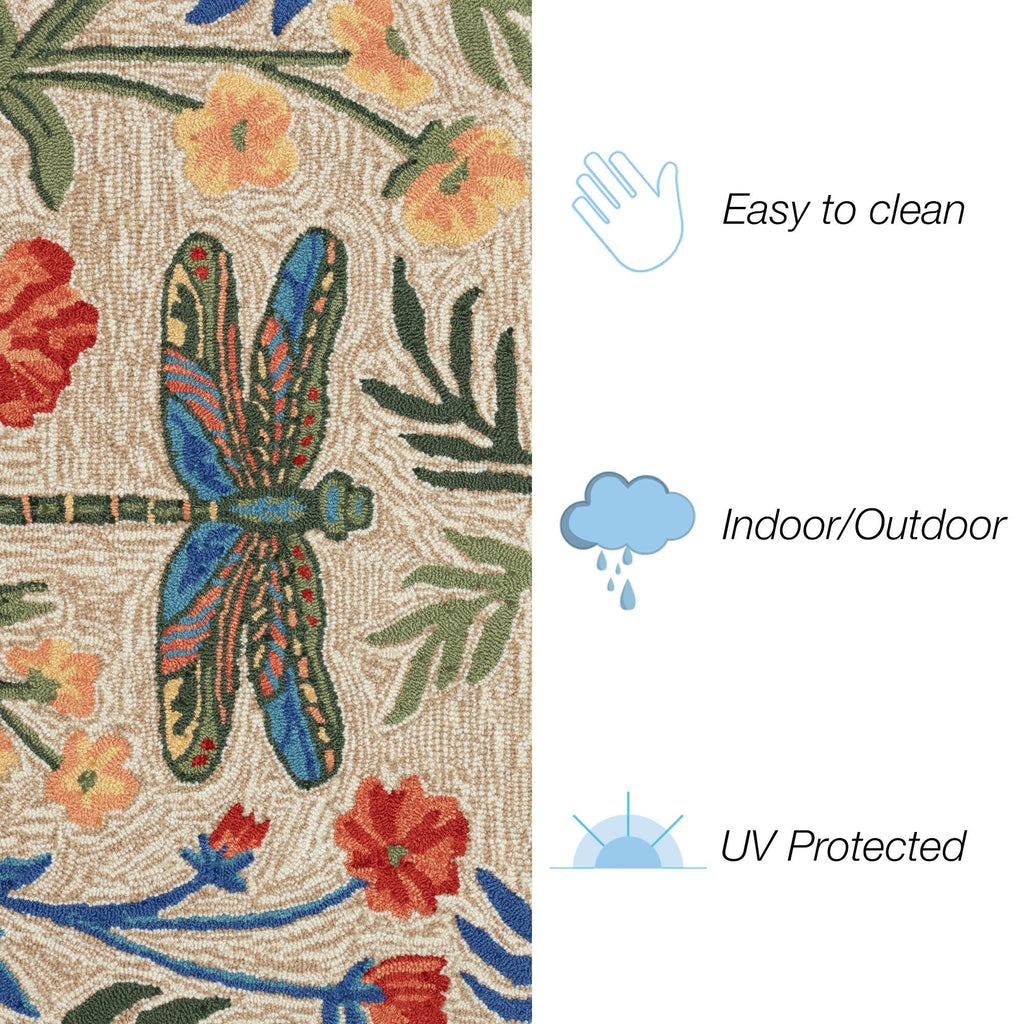 Frontporch Floral Dragonfly Indoor Outdoor Mat