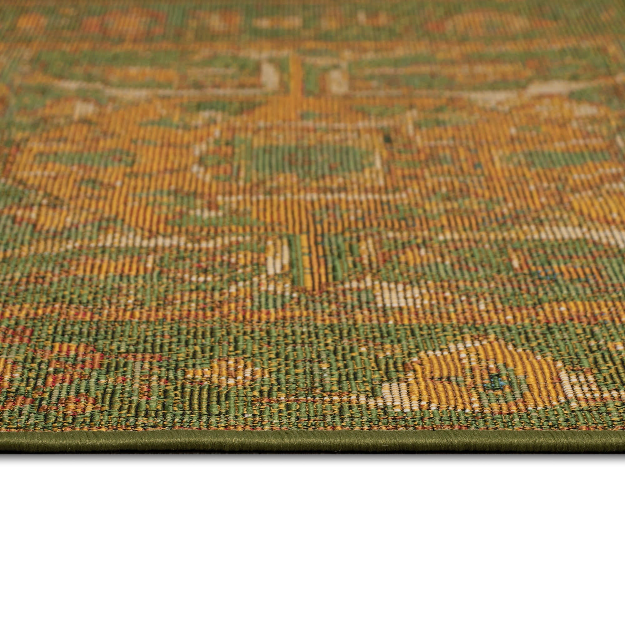 Esencia Heriz Indoor Outdoor Mat with Non-Skid Backing