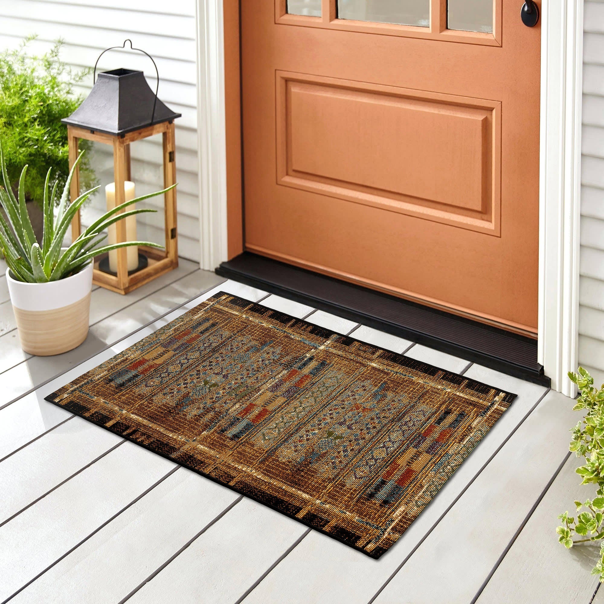 Esencia Tribal Stripe Indoor Outdoor Mat
