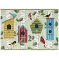 Esencia Bird Condos Indoor Outdoor Mat with Non-Skid Backing
