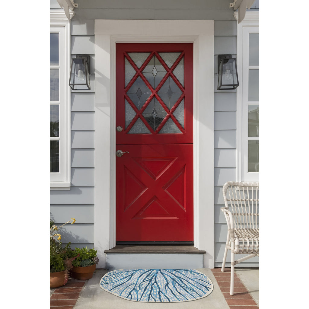Esencia Coral Fan Indoor Outdoor Mat