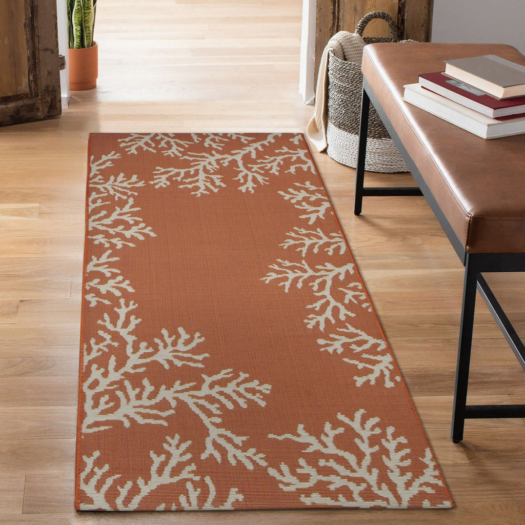 Esencia Coral Edge Indoor Outdoor Mat