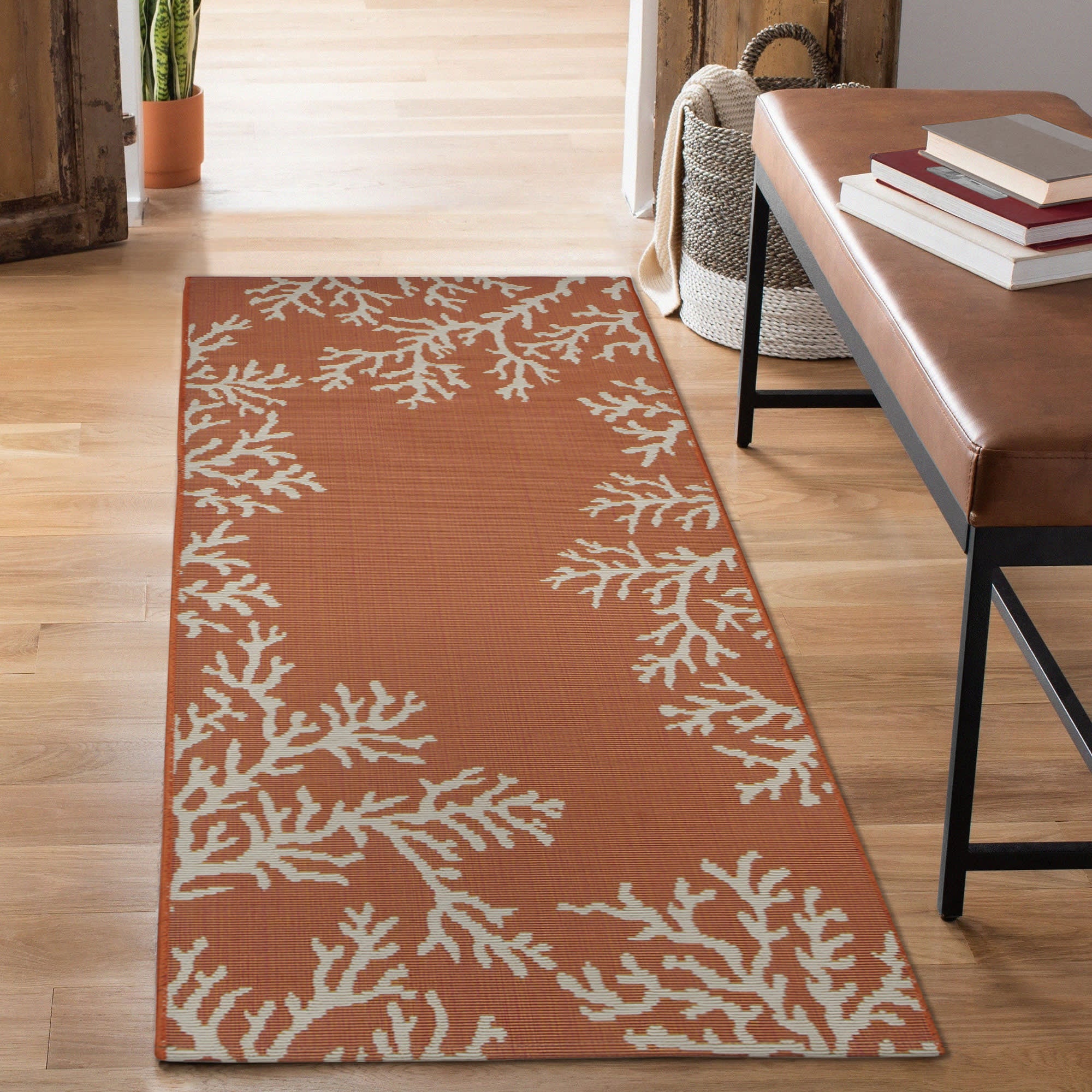 Esencia Coral Edge Indoor Outdoor Mat