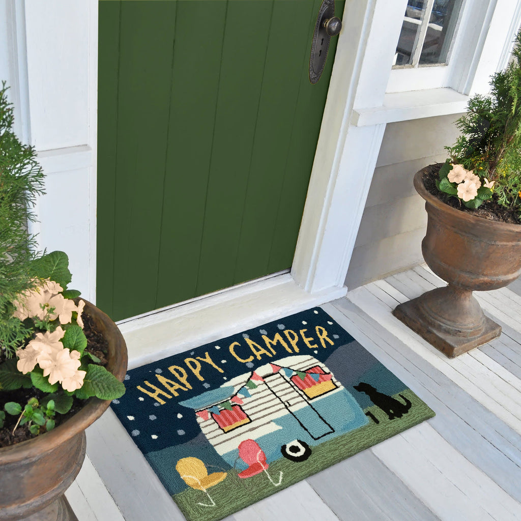 Frontporch Happy Camper Indoor Outdoor Mat