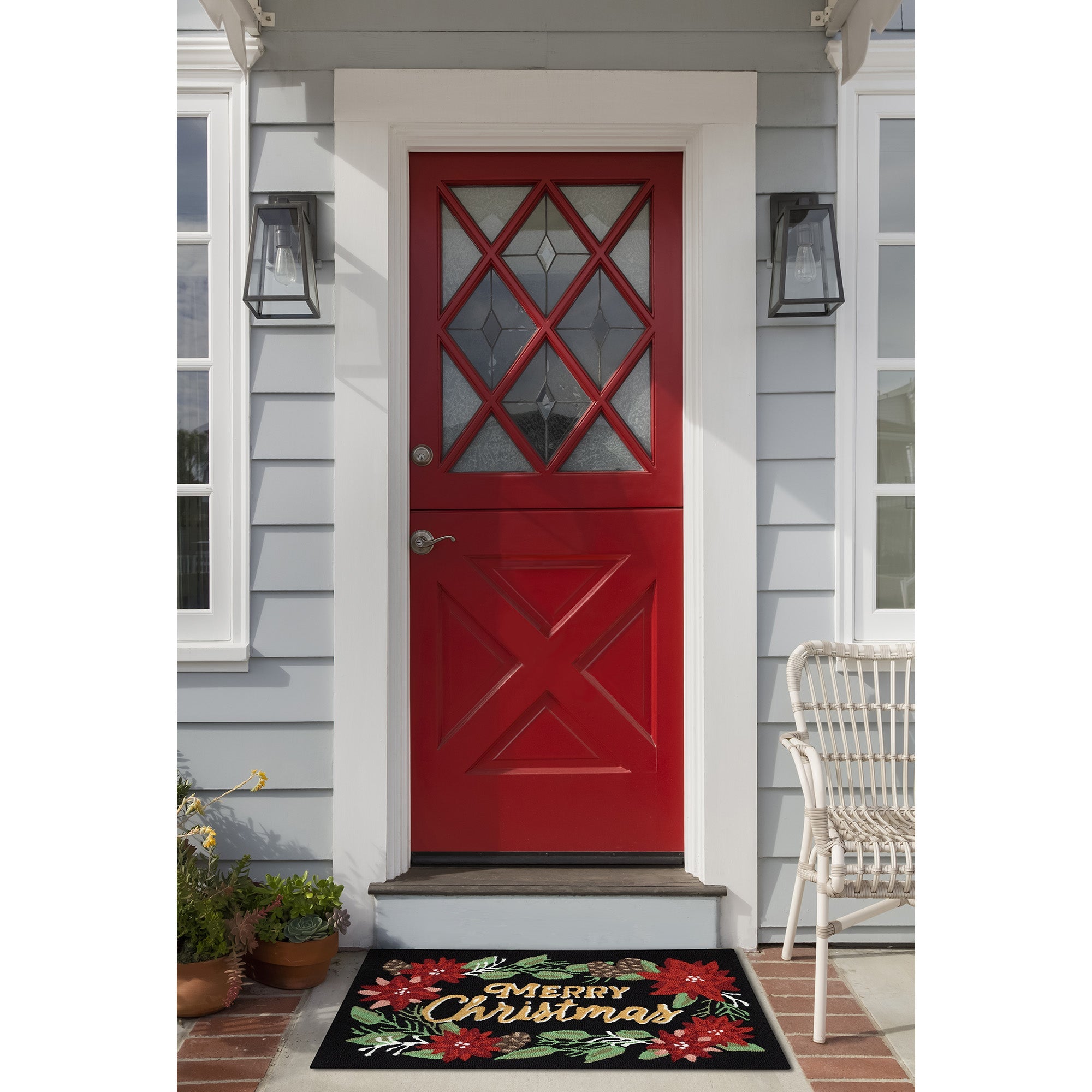 Frontporch Merry Christmas Indoor Outdoor Mat