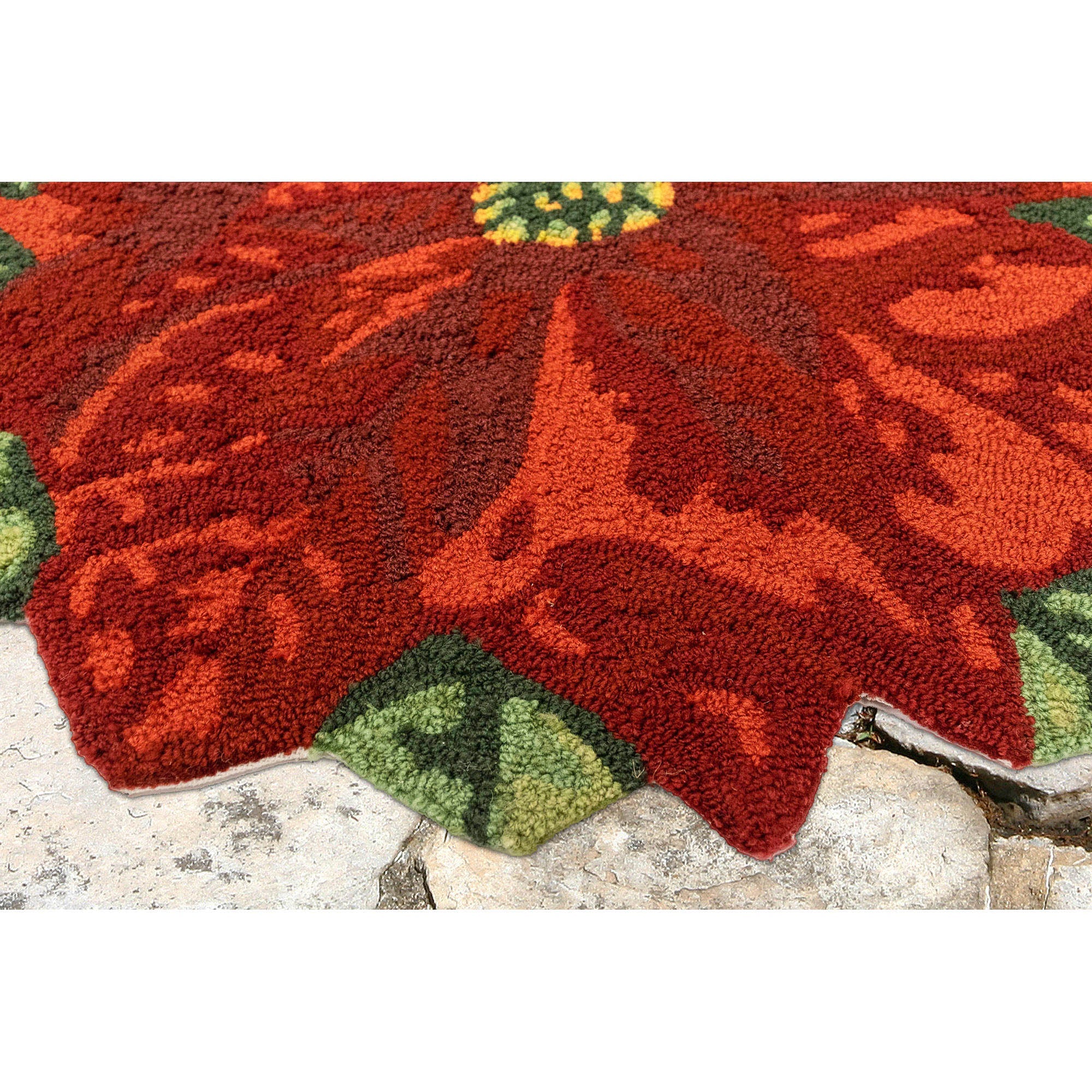 Frontporch Poinsettia Indoor Outdoor Mat