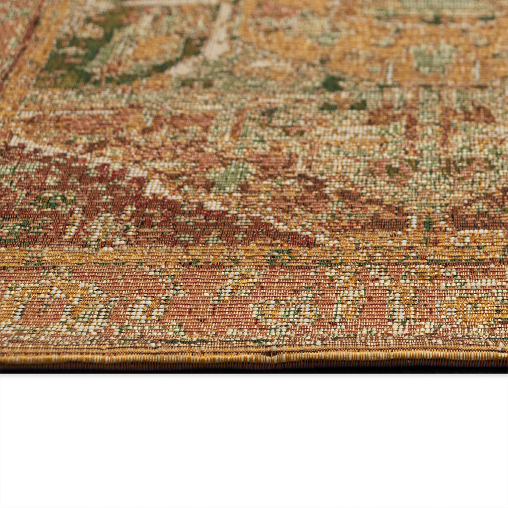 Esencia Heriz Indoor Outdoor Mat with Non-Skid Backing