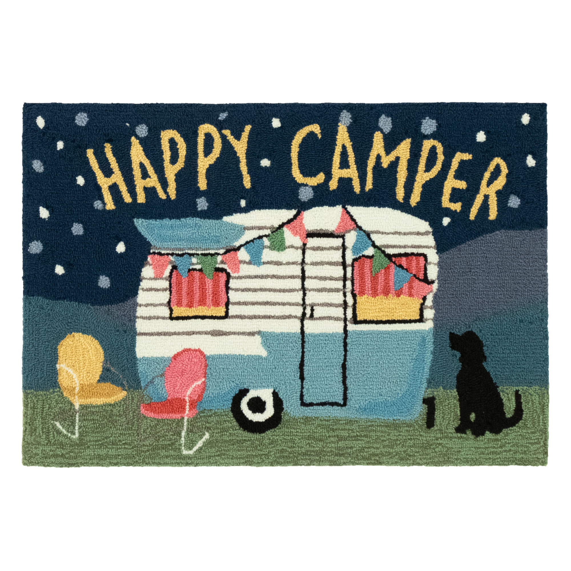 Frontporch Happy Camper Indoor Outdoor Mat